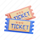 ticket, coupon, cinema, pass 