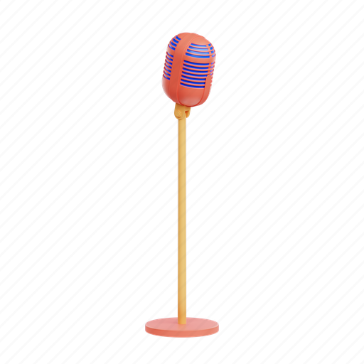 Microphone, mic, speaker 3D illustration - Download on Iconfinder