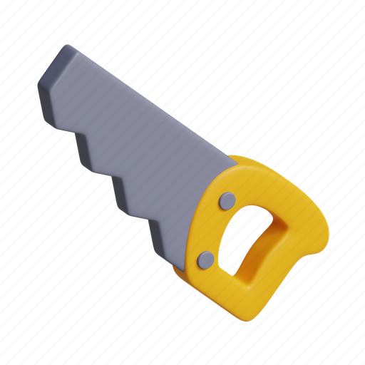 Saw, tools, carpentry, equipment, construction, repair, building 3D illustration - Download on Iconfinder