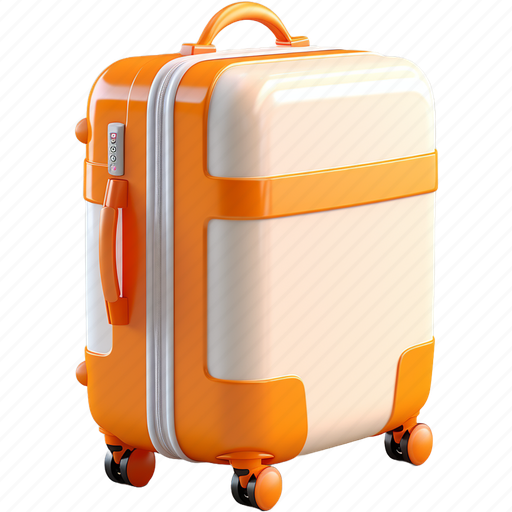 Suitcase, luggage, travel, office, vacation, transport 3D illustration - Download on Iconfinder