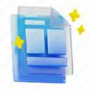 file, file icon, 3d file, document symbol, paperclip icon, attachment icon, file vector, file design, file illustration