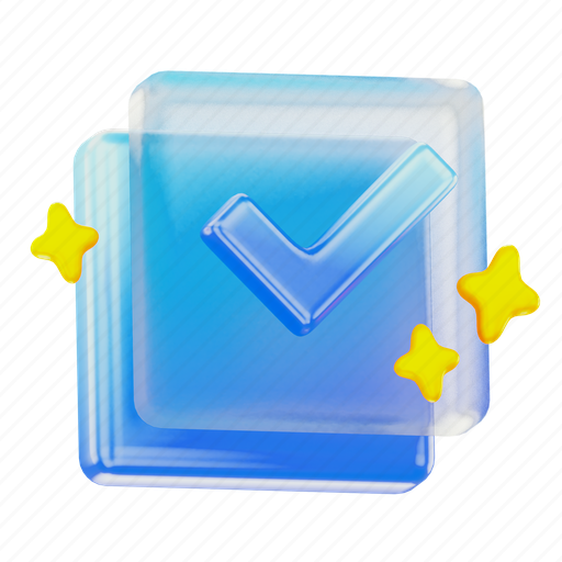 Checkmark, checkmark icon, 3d checkmark, tick symbol, confirm icon, correct icon, verification icon 3D illustration - Download on Iconfinder