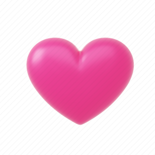 Valentines, heart, health, romance 3D illustration - Download on Iconfinder
