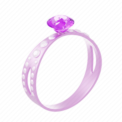 Valentines, ring, diamond, jewelry, jewel 3D illustration - Download on Iconfinder