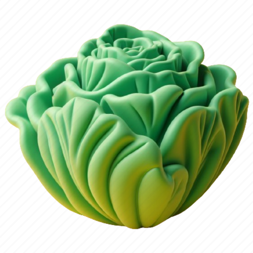 Lettuce, vegetable, leaf, healthy, green, vegan, food 3D illustration - Download on Iconfinder