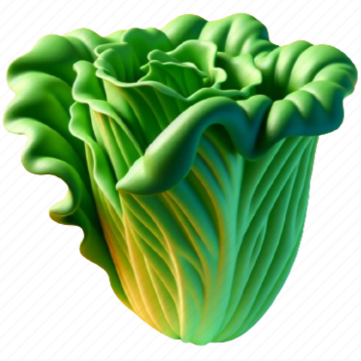 Lettuce, vegan, food, organic, leaf, salad, vegetable 3D illustration - Download on Iconfinder
