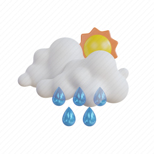 Water, drops, weather, rain, drop, cloud, rainfall 3D illustration - Download on Iconfinder
