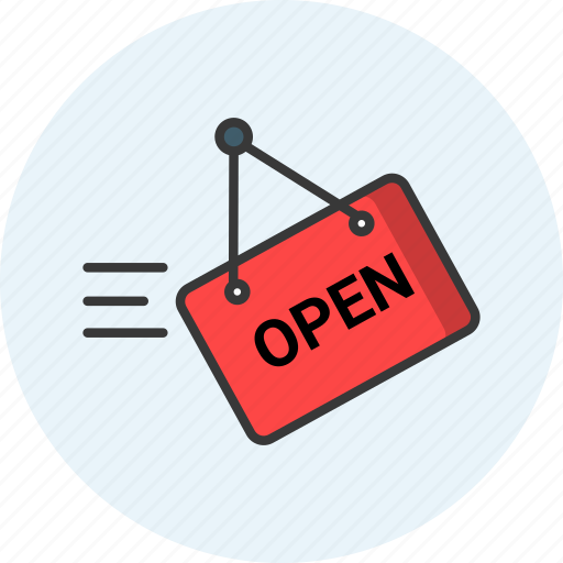 Open sign, open, shop open, sign icon - Download on Iconfinder