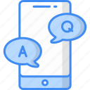 answer, speech bubble, discussion, question and answer, question, q&amp;a, session icon