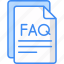 faq, question, support, help, service, paper icon 