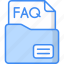 agreement, document, file faq, faq, ask question icon 