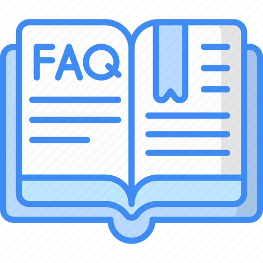 Faq, question, support, help, service, book, open book icon icon - Download on Iconfinder