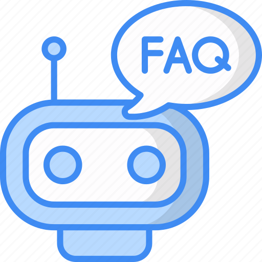 Faq, question, support, help, service, robot faq, robot icon icon - Download on Iconfinder