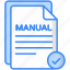 paper, education, learning, manual, service icon 
