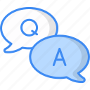 faq, question, support, help, service, speech bubble, question answer icon
