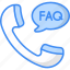faq, question, support, help, service, call center, call icon 