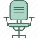 chair, telecommuting, furniture, desk, seat, interior