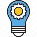 bulb, cog, configuration, wheel, preferences, options