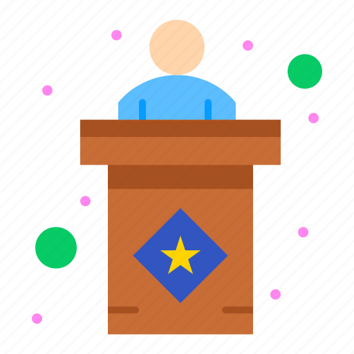 Election, sign, stage, usa icon - Download on Iconfinder