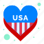 american, heart, love, usa 