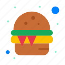 burger, fast, food, meal
