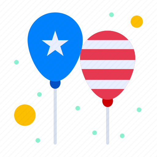 America, balloons, celebrate, day, flag, party icon - Download on Iconfinder
