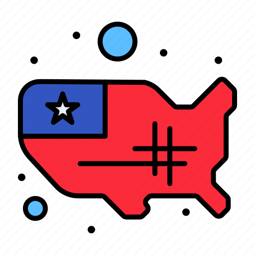 Independence, july, map, of, states, united, usa icon - Download on Iconfinder