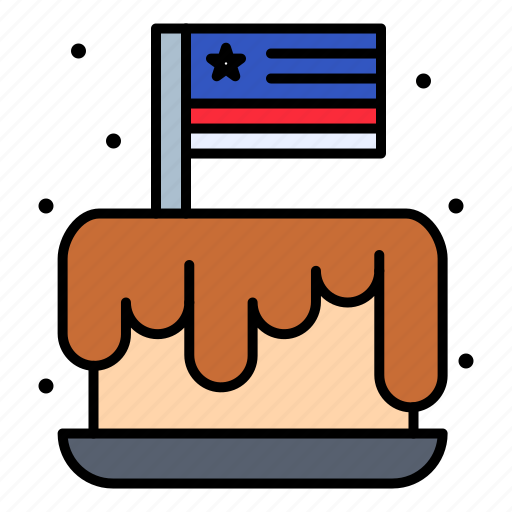 Cake, festival, independence, july, of, party, usa icon - Download on Iconfinder