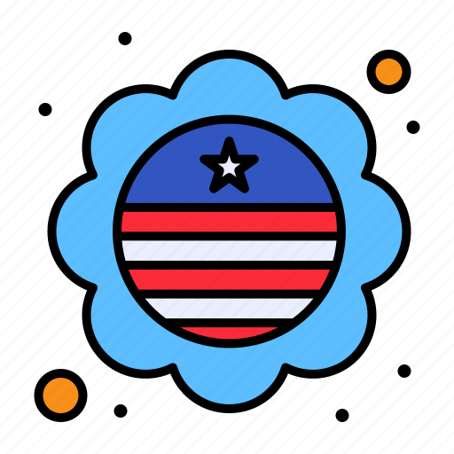 Badge, country, flag, independence, international, july, of icon - Download on Iconfinder