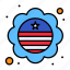 badge, country, flag, independence, international, july, of, usa 