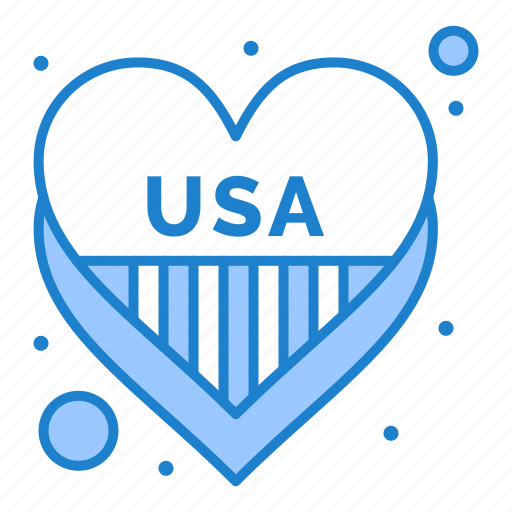 4th of july, american, heart, independence, love, usa icon - Download on Iconfinder