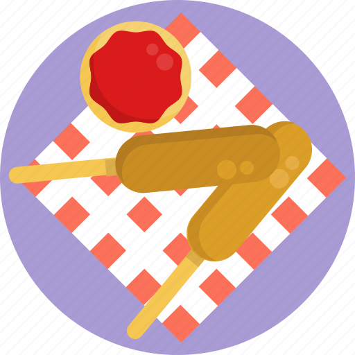 American, food, corn, dogs, sause, corn dogs, sausages icon - Download on Iconfinder