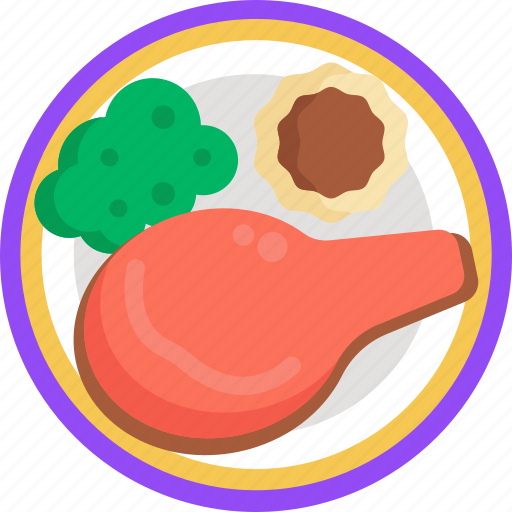 American, food, prime, rib, meal, dinner icon - Download on Iconfinder