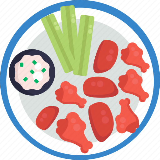 American, food, buffalo, wings, buffalo wings icon - Download on Iconfinder