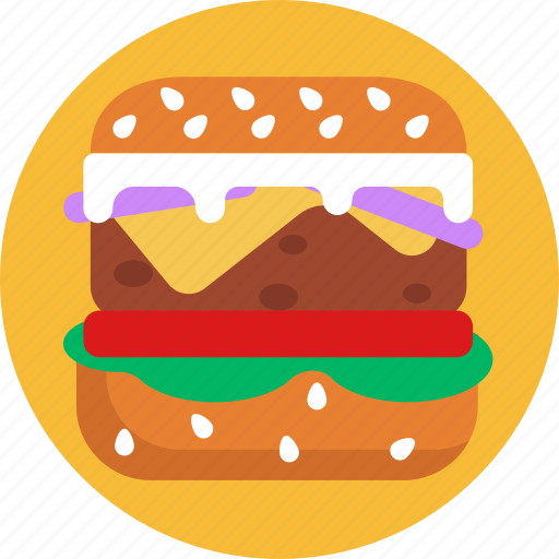 American, food, burger, fast food, cheese, hamburger icon - Download on Iconfinder