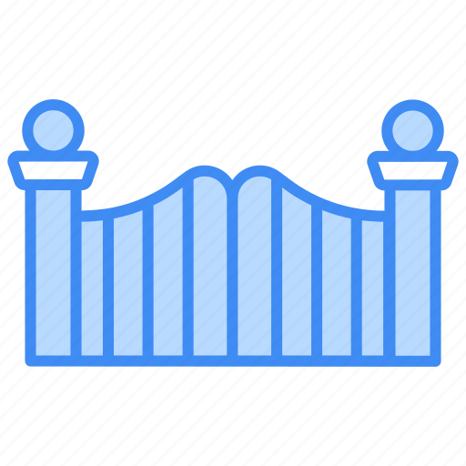 Gate, door, entrance, landmark, building, architecture, home icon - Download on Iconfinder