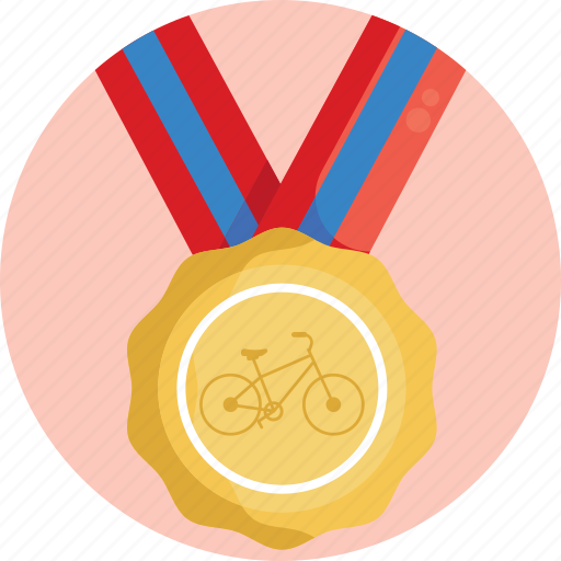 Bike, bicycle, medal, winner, award, achievement icon - Download on Iconfinder