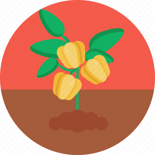 Bio, food, agriculture, bell pepper, vegetable, farm icon - Download on Iconfinder
