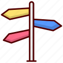 direction, arrow, navigation, location, right, sign, left, up, map