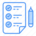 checklist, list, document, clipboard, task, paper, check, report, file