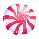 sweet, candy, confectionery, peppermint candy, stripes candy