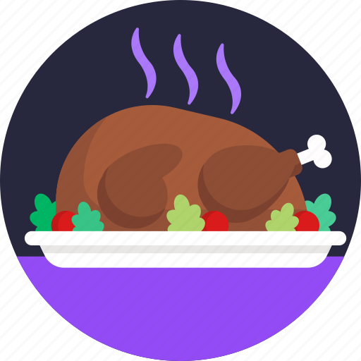 Christmas, food, chicken, hot, holiday icon - Download on Iconfinder