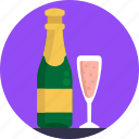 christmas, drinks, wine, champagne, wine glass, celebration