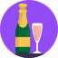 christmas, drinks, wine, champagne, wine glass, celebration 
