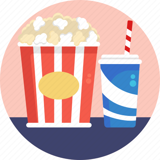 Cinema, movie, popcorns, soft, drink icon - Download on Iconfinder