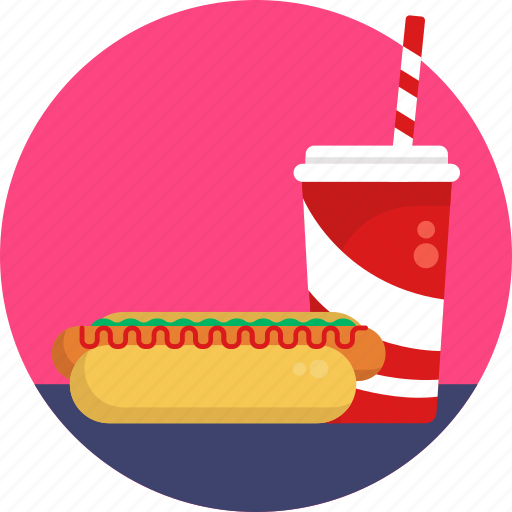 Cinema, hot dog, soft, drink, snack icon - Download on Iconfinder