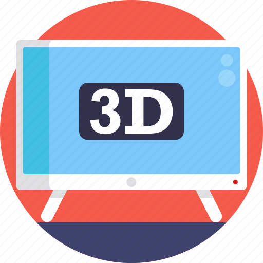 Cinema, 3d, display, screen, tv icon - Download on Iconfinder