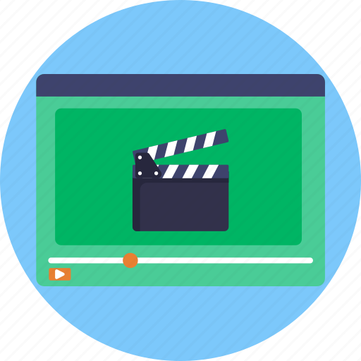 Cinema, clapperboard, film, video, movie, player icon - Download on Iconfinder
