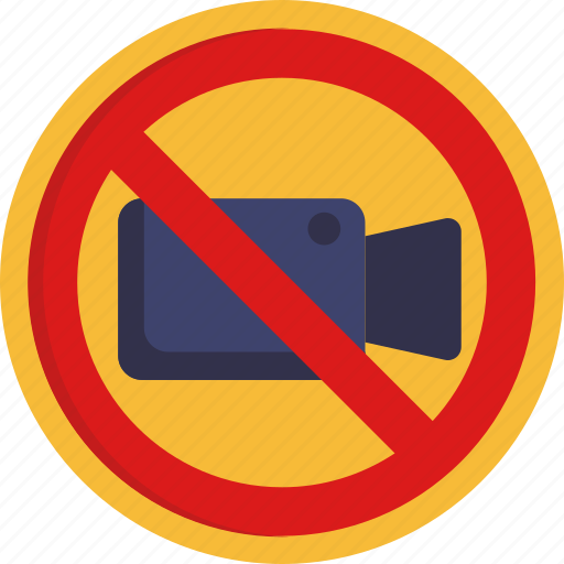 Cinema, no videos, warning, sign icon - Download on Iconfinder