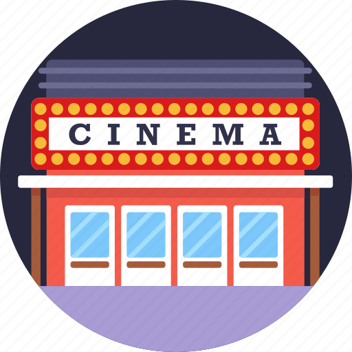 Cinema, hall, movie, building icon - Download on Iconfinder